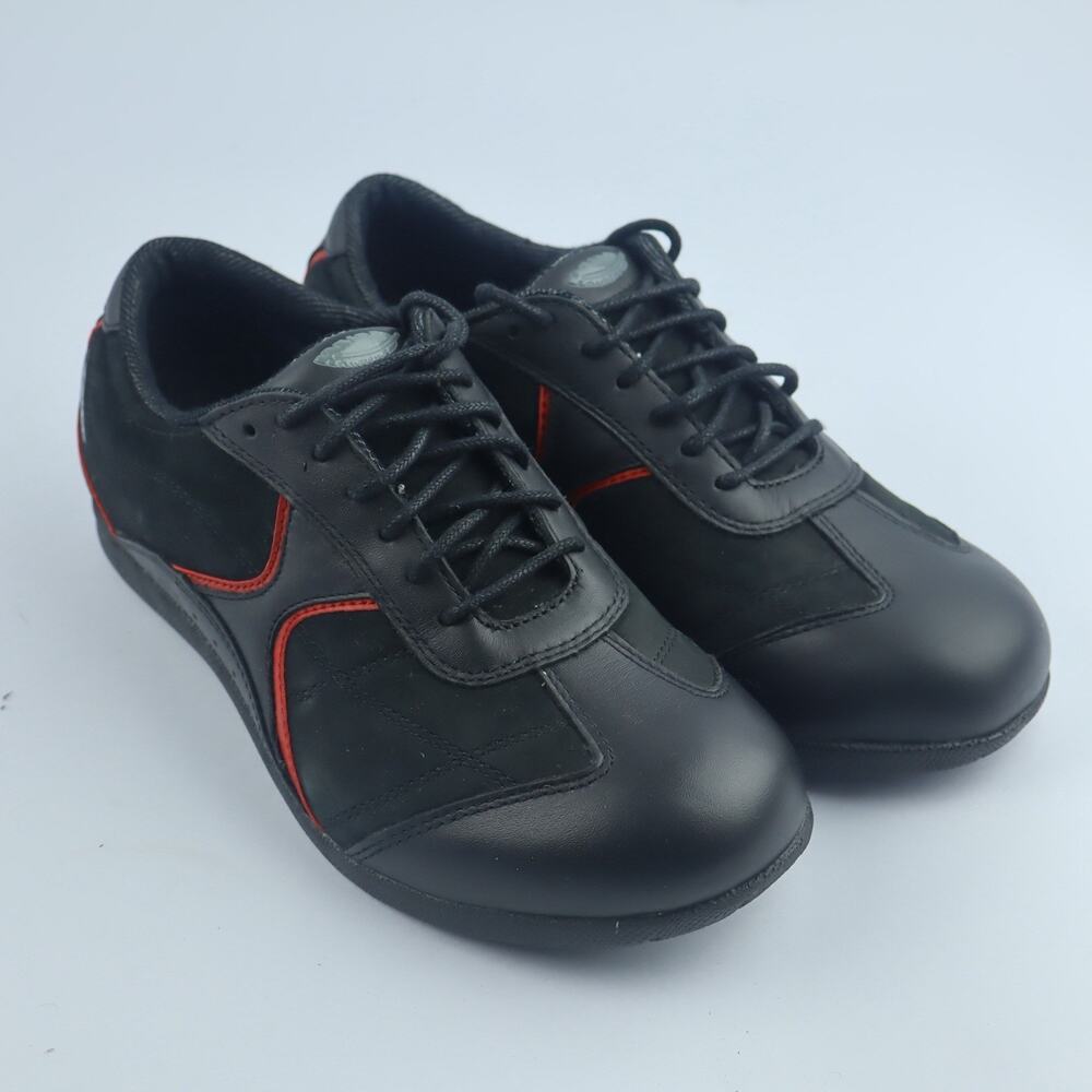 DREW BAREFOOT FREEDOM Orthotic Comfort Walking Sneakers Size 7.5W Black Leather